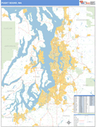 Puget Sound Metro Area Digital Map Basic Style